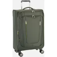 American Tourister Wanderlite Spinner M - Erweiterbar 73/81 Liter - 68x43x29/32 cm - dark khaki