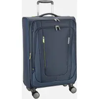 American Tourister Wanderlite Spinner M - Erweiterbar 73/81 Liter - 68x43x29/32 cm - dark navy