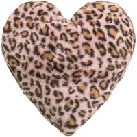 Magma Heimtex Magma Dekokissen Panthera Herz rose 43x43 cm - pink;braun