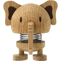Hoptimist Elefant - S - 6,9 cm - Oak - - One Size - Dekoration