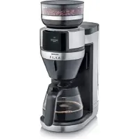 Severin Filterkaffee-Vollautomat FILKA KA 9694 aus Edelstahl, gebürstetmattschwarzsilber