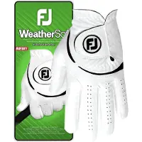 Footjoy Handschuh WeatherSof, weiss/schwarz