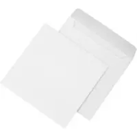 Mailmedia Briefumschläge "Zack & Klapp", 220x220 mm, weiss ohne Fenster, 100 g-qm, haftklebend