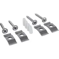 BLANCO Montageset Keramikbecken 4er Set Halteelemente für Arbeitsplatten (ab 25mm) | Für Unterbau unter die Arbeitsplatte | Speziell für SUBLINE