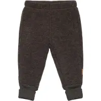 Mikk-Line Wollfilz-Hose Baby, Dark Brown Melange, 104