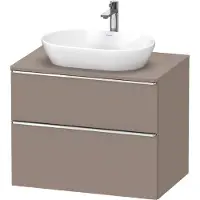Duravit D-Neo, Konsolenwaschtischunterbau wandhängend, 800x664x550mm, 1x Auszug,1x Schubkasten, mit Griff Chrom, DE4967010430000