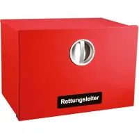 Usorteret KF-Wandbox-N – Signalrote Wandbox für Rettungsleiter Typ N