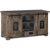 MASSIVMOEBEL24.DE MASSIVMOEBEL24 Sideboard Mango 128x45x70 grau lackiert RAILWAY #202