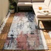 FRAAI Waschbarer Läufer - Domingo Grunge Terra Creme 80x300 cm