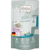 MjAMjAM Nassfutter - Quetschbeutel Senior Cat - Huhn - 12 x 125 g