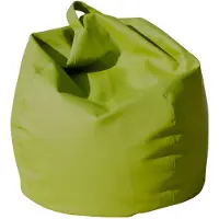 Talamo Italia Dmora Eleganter Sitzsack, grüne Farbe, Maße 80 x 120 x 80 cm