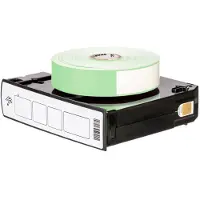 Zebra Z-Band Direct - Perforierte Polypropylen-Armbänder mit Acryl-Klebemittel - 6 mil grün, Fühlmarke schwarz - 25,4 x