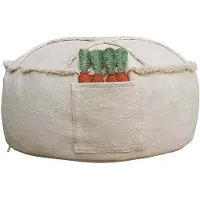 Lorena Canals - Tic-Tac-Toe Pouf, 50 x 50 cm, natur