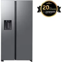 Samsung RS70F Side-by-Side mit Metal Cooling und Festwasseranschluss, , Freistehend, Amerikanische Tür, Edelstahl, 2 Tür(en), Innen, R600a