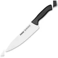 Pirge Ecco Kochmesser 21 cm Profi Chefmesser - 54 HRC Hochgekohlter Edelstahl für Gastro Profis und Hauskoch - Ergonomisches Kunststoff Griff