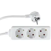 REV 512342555, 3 AC-Ausgänge, 250 V, 16 A, 3500 W, Weiß, 1,4 m