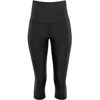 Winshape Leggings "3/4 Functional Comfort HWL217C", Damen, Gr. M, Normalgrößen, schwarz, 85% Polyester, 15% Elasthan, Hosen Leggings, mit V-Shape Applikation und Core-Bund