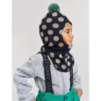 Reima Polkka Schlupfmütze Wollmischung, Black, 48