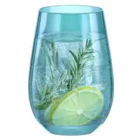 Stölzle 6x Lausitz Mirrors Longdrinkbecher Türkis 465 ml
