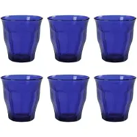 Duralex 6x Saphir 250ml Picardie Glasbecher - Glas Wasser Wine Whiskey Gin Saft Cocktail Trinken Glaswaren Tassenset - Von