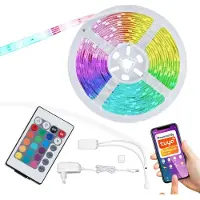 Briloner LED Band Smart WiFi 5 Meter RGB selbstklebend kürzbar weiß Kunststoff