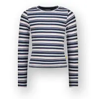 Vingino Longsleeve in Dunkelblau/ Weiß - 176