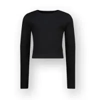 Vingino T-shirt Basic crop rib top Mädchen Schwarz 128
