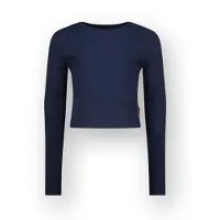 Vingino T-shirt Basic crop rib top Mädchen Blau 116