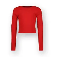 Vingino T-shirt Basic crop rib top Mädchen Rot 164