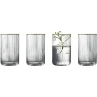 Lyngby Longdrinkglas Palermo Clear 500 ml (4er Set)