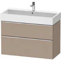 Duravit Waschtischunterschrank D-Neo 98,4x44,2cm, ch/Lein, 1 Schubk., 1 Ausz.