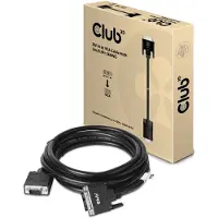 Club 3D CLUB3D DVI-A TO VGA CABLE M/M 3m/ 9.8ft 28 AWG, DVI-D, VGA, 3 m, Schwarz