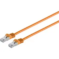 S-Conn RJ45 Patchkabel m. CAT 7 Rohkabel PIMF orange 10m