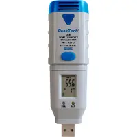 Peaktech USB-Datenlogger P 5185, Temperatur und Luftfeuchtigkeit