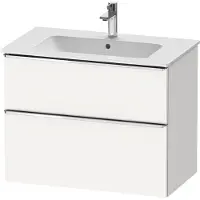 Duravit Waschtischunterschrank D-Neo 81x46,2cm, chr/we ma, 1 Schubk., 1 Ausz.