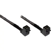 InLine Mini SAS HD 0.5m, SFF-8643, SFF-8643, Schwarz