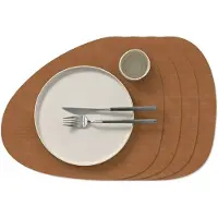 Lind DNA Tischset Curve L Corduroy Nupo Nature (4er Set)-37 x 44 cm