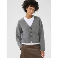 Part two Strickjacke SvevaPW Gerade Passform in Medium Grey Melange | Gr.: L