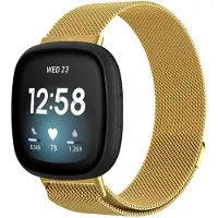 IMoshion Magnetisches Milanaise Armband für das Fitbit Versa 3 - Größe S - Gold