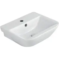 Sanicomfort Waschbecken LENAKA, 55 cm, Waschtisch aus Sanitärkeramik, weiß
