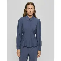 MSCH Copenhagen Damen Blusen Mschelsa Asana Shirt - Blauw - Größe L