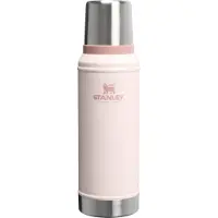 Stanley The Legendary Classic Bottle 1QT, Hammertone Rose Quartz 10-11346-0153 Thermosflasche mit Deckel und Becher, 940 ml