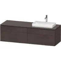Duravit Waschtischunterschrank L-Cube 162x55x48,2cm, 2 SBK, wd, AS R, E d geb.