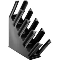 Olympia Kristallon Tassenhalter 4-Slots Polypropylen Schwarz