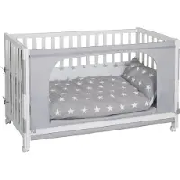 Roba Roombed, Babybett 60x120 cm, Beistellbett zum Elternbett mit kompletter Ausstattung
