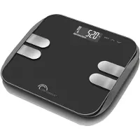 Little Balance 8210, Elektronische Personenwaage, 180 kg, 100 g, Schwarz, kg, Quadratisch