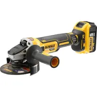 DeWalt DCG405P2-QW Meuleuse d'angle dcg405p2 18 V 5 Ah bürstenlos – Batteries Incluses, Chargeur, Accessoires et T STAK Box II – Max. Disques de diamètre 125 mm