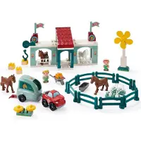 Ecoiffier Abrick Bauspiel Reiterhof