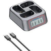 PATONA Platinum USB-C 4-fach Ladegerät für Canon LP-E6NH