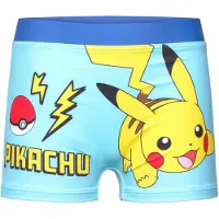 Pokémon Pikachu Jungen Badehose Badepant Boxer in Hell-Blau | Gr.: 128